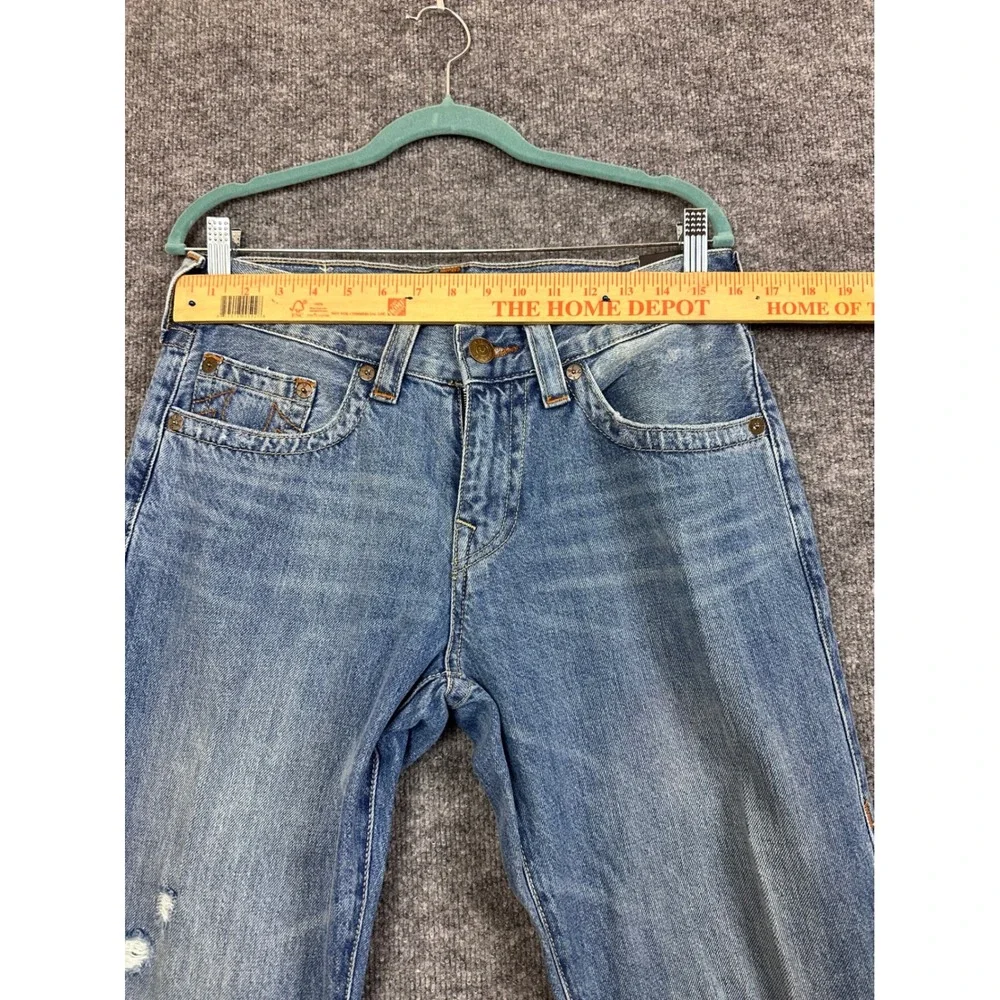 True Religion Ricky Relaxed Straight Distressed Jeans Size 31